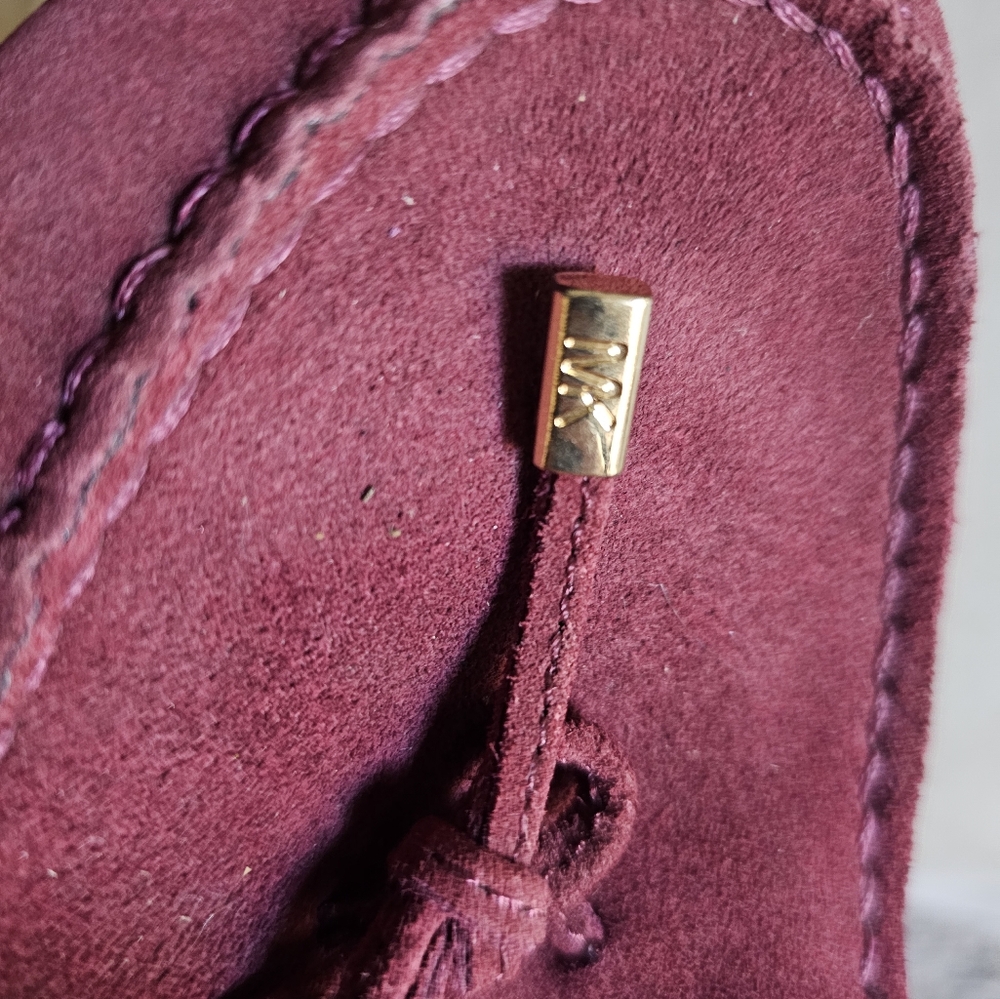 Michael‎ Kors suede burgundy moccasins/loafers size 11 - Picture 10 of 10